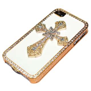 bling white leather green peacock diamond case skin cover FOR IPHONE 