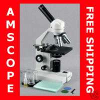 40X 2000X COMPOUND BIOLOGICAL MICROSCOPE + MECH STAGE 013964500974 