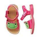 Gymboree Pink Frog Bright Tulip Line Sandals Infant/Toddler NWT  