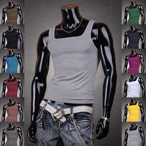   Shirt Vest Undershirt Tank Top Slim 3 Colors XS S M L D100 T  