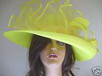 Kentucky Derby Hat Ladies YELLOW Dress EasterHats  
