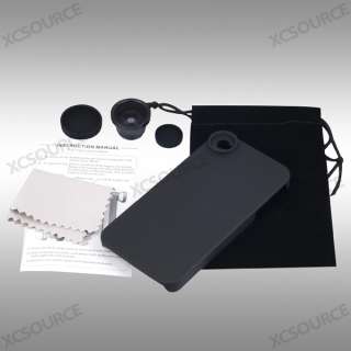 Fish Eye Lens + 8x Zoom Telescope Lens Kit + Tripod + Case For iPhone 