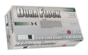 Microflex Dura Flock 8 mil Nitrile Gloves XXL  