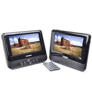 Sylvania SDVD8706 7 Portable Dual Screen DVD Player W/Headrest Mounts 