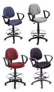 DRAFTING, STOOL, BANK CHAIR WITH LOOP ARMS 4 COLORS AVAILABLE B1617 