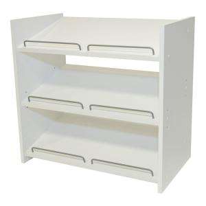   Height x 24 in. Width Classic White Shoe Storage WS1 