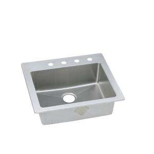   25x22x8 4 Hole Single Bowl Kitchen Sink HD322425 