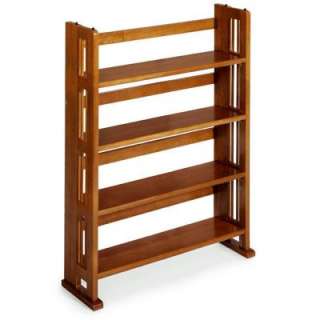 Home Decorators Collection 4 TierHoney Oak 35.5 In. H Folding/Stacking 