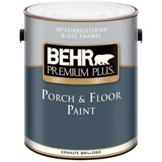 BEHR Premium 1 Gal. Slate Gray Gloss Enamel Porch & Patio Floor Paint 