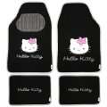 Hello Kitty 077410 4 teiliges Fußmatten Set, schwarz