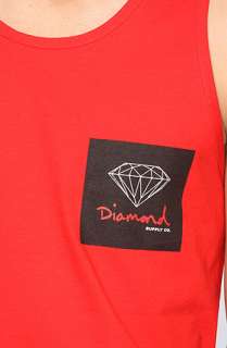 Diamond Supply Co. The OG Sign Tank in Red  Karmaloop   Global 