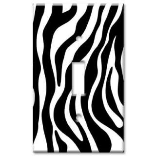 Art Plates Zebra Print   Oversize Single Wall Plate OVS 50 at The Home 