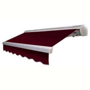 AWNTECH 16 ft. Destin Motorized Retractable Awning in Burgundy (Right 
