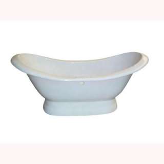 Barclay Products 5.9 Ft. Cast Iron Double Slipper Tub With No Faucet 