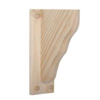 Mural 10 1/4 In. X 7 1/2 In. X 1 3/4 In. Solid Pine Bracket HDSCB at 