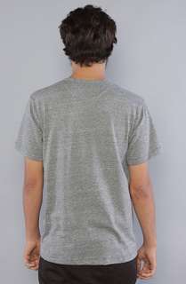 Mister The TriBlend Basic Henley in Charcoal  Karmaloop   Global 