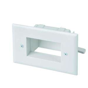   Tech Low Voltage Recessed White Cable Plate 5018 WH 