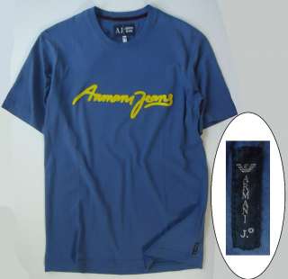 Armani Jeans T Shirt Blue Tee S, M, L, XL & XXL (US) or M, L, XL, XXL 