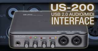 Tascam US 200 USB 2.0 Audio MIDI Recording Interface  