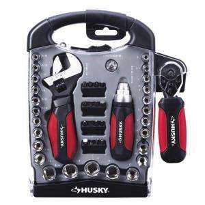 Husky 45 Piece Stubby Combination Wrench and Socket Set 007 40 at The 
