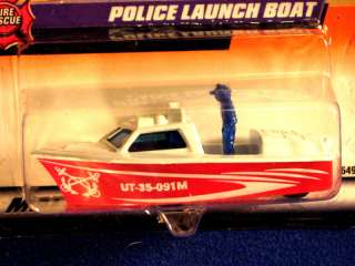 MATCHBOX*****POLICE LAUNCH BOAT****RED/WHITE  