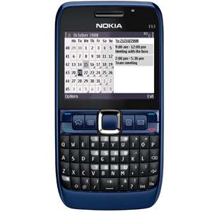 Nokia E63 ultramarine blue (QWERTZ Tastatur, Ovi, UKW Stereo Radio 