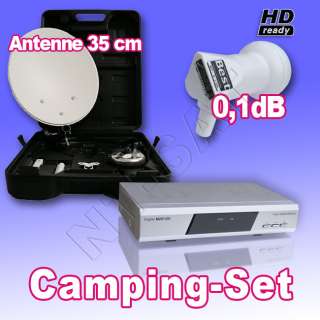 Camping SAT Anlage Digital im Koffer + Receiver M25/12V  