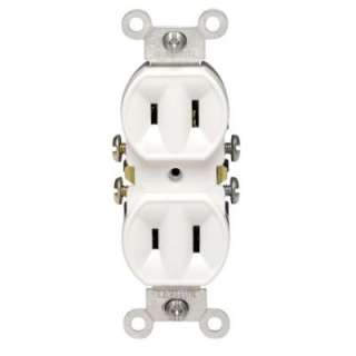 Leviton 15 Amp 2 Wire Outlet R52 00223 00W 