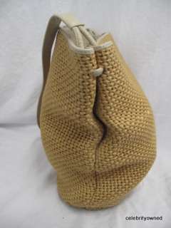Bottega Veneta Burlap Woven Bucket Style Bag  