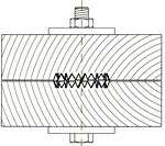 2x BMF Einpressdübel Bulldogdübel Holzverbinder 75 mm  