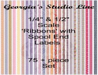 ¼ & 1/2 Scale Spool/Ribbon Collection by Lori Ann Potts  