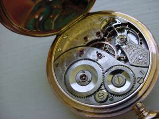 Antique Elgin Pocket Watch 14k Gold Mermod Jaccard & Co  