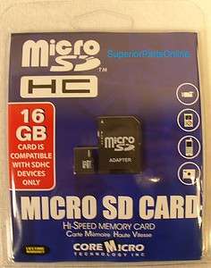   SDHC Card with adapter CLASS 6 LIFETIME WARRANTY 842512004745  