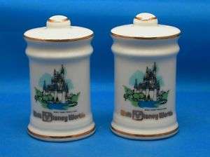 Walt Disney World Souvenir China Salt & Pepper Shakers  