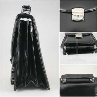 Mens classical leather Mini shoulder bag Messenger brifecase handbag 