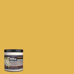 BEHR Ultra 8 oz. Yellow Gold Interior/Exterior Paint Tester # 360D 6 