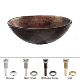   Copper Illusion with Oil Rubbed Bronze Pop up Drain and Mounting Ring