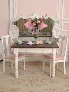 Shabby French Chic Farmhouse Dining Table Desk White SM  