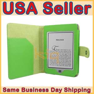   Case Cover Green for  Kindle Touch with Screen Protector  