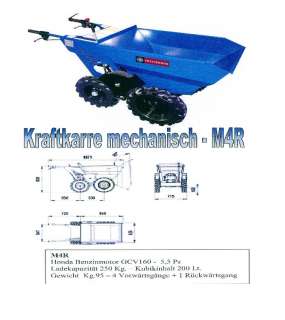 Fastverdini Minidumper Dumper Kraftkarre M4R Minitransporter  