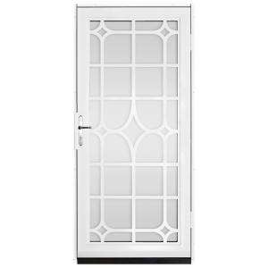 Unique Home Designs Lexington 36 in. x 80 in. White Security Door with 