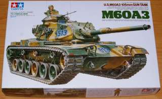 35140 1/35 Tamiya U.S M60A3 105mm Gun Tank Model Kit  