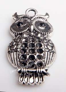 Pcs Tibetan silver Owl charms Pendants 47 mm*26mm  