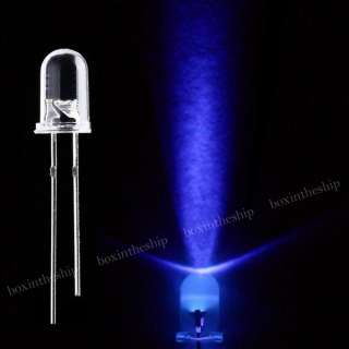 5mm blue round water clear led light lamp 8000mcd size 5mm wavelength 