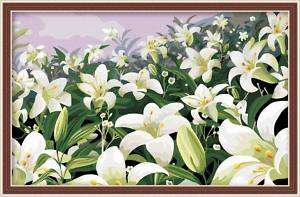 Paint by Number kit 80x50cm (31x20) Flower World  