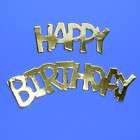 10 x Happy Birthday Schrift groß silber Scrapbooking Artikel im 