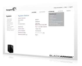 Seagate BlackArmor ST320005LSD10G RK 2TB externe NAS  