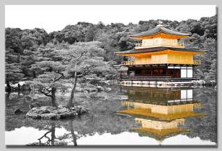 Leinwand Bild Japan Goldener Tempel Kyoto Kinkakuji  