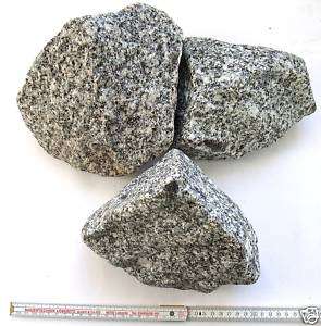   Bruchsteine für Gabione Zaungabione Granit Blaugrau 100/300 mm  