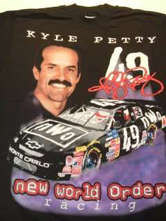 KYLE PETTY nWo WCW Wrestling T shirt NASCAR #49  